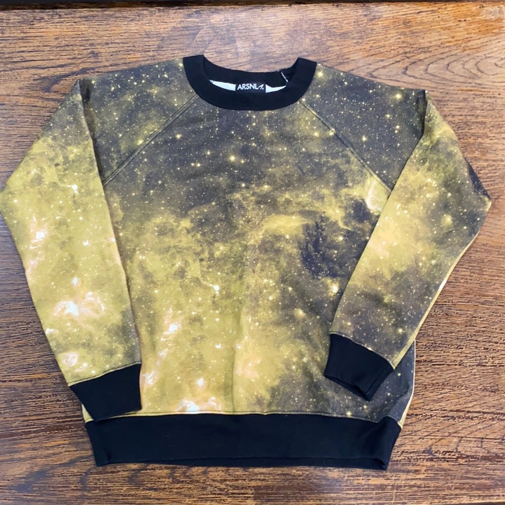 Arsnl Men’s Sweatshirt Galaxy Size Small